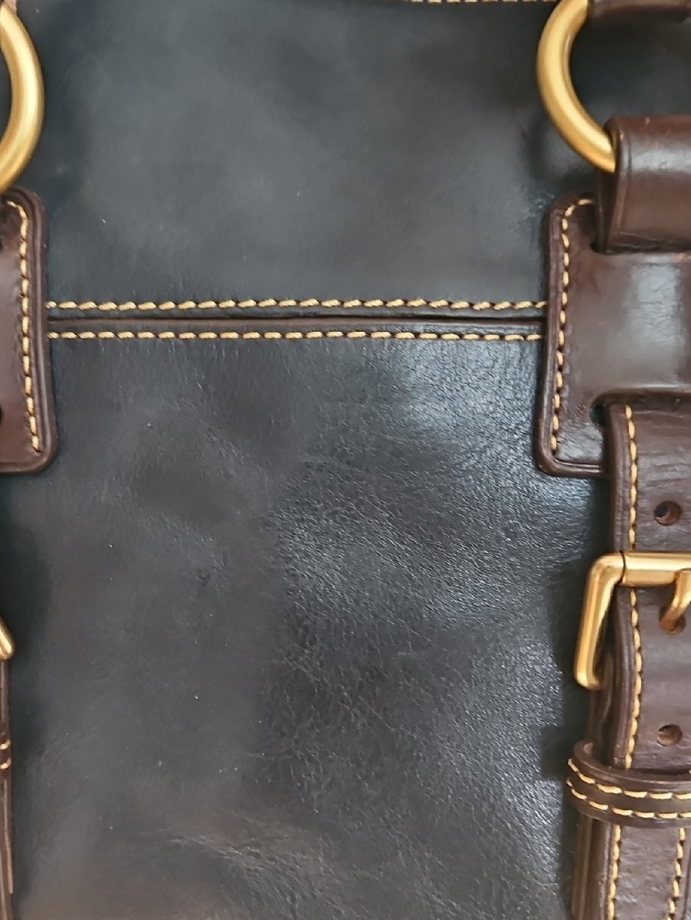 Dooney & Bourke Dark Teal Smooth Leather Bristol Leather Satchel - Picture 3 of 13